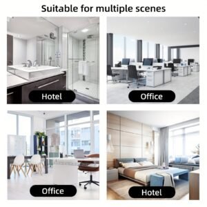 0d775403-1b56-45ff-9a9a-efe146fe076f-1.jpg 4pcs Floating Shelves, Shelves, Wall Mounted Shelves for Home Decor and Storage, Modern Ledges for Living Room, Bedroom, Bathroom, Office Easy To Install, Convenient For Classification, Quick To Pick Up, Stable And Reliable (White/Black)23.6x4.3in