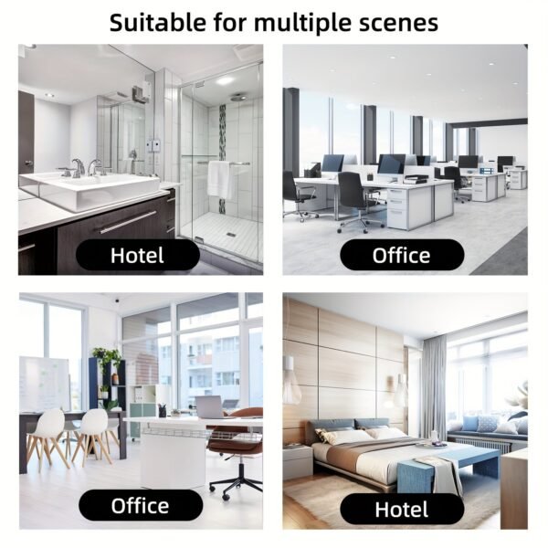 0d775403-1b56-45ff-9a9a-efe146fe076f-1.jpg 4pcs Floating Shelves, Shelves, Wall Mounted Shelves for Home Decor and Storage, Modern Ledges for Living Room, Bedroom, Bathroom, Office Easy To Install, Convenient For Classification, Quick To Pick Up, Stable And Reliable (White/Black)23.6x4.3in