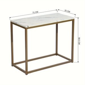 144b6b9a-529e-4a68-996f-f0a0ce3eb33b-1.jpg Side Table, Sofa Side Table, Decorative Coffee Table, Table for Portable Computer, Living Room, Bedroom, Workshop, white