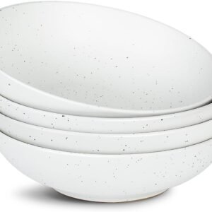 517OzjKjsBL._AC_SL1238.jpg famiware Moon Pasta Bowls Set of 4, Large Salad Bowls, 8.75 Inch Ceramic Bowls for Serving Dinner, Microwave and Dishwasher Safe, Multi-color