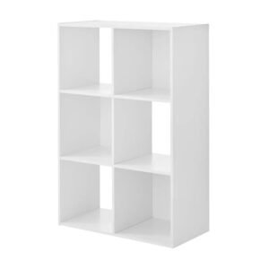 6-Cube-Storage-Organizer-White-Bookcase-Display-Shelf_b4eaa6a9-16a0-49d4-8c97-8a5ab72f3952.jpg 6-Cube Storage Organizer, White Bookcase, Display Shelf