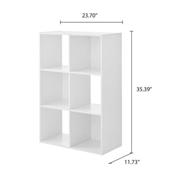6-Cube-Storage-Organizer-White-Bookcase-Display-Shelf_be70ca30-3a68-40fa-ad54-5416295e4302.jpg 6-Cube Storage Organizer, White Bookcase, Display Shelf