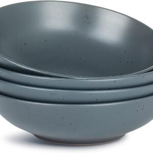 61PvtyW6QDL._AC_SL1357.jpg famiware Moon Pasta Bowls Set of 4, Large Salad Bowls, 8.75 Inch Ceramic Bowls for Serving Dinner, Microwave and Dishwasher Safe, Multi-color