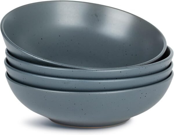 61PvtyW6QDL._AC_SL1357.jpg famiware Moon Pasta Bowls Set of 4, Large Salad Bowls, 8.75 Inch Ceramic Bowls for Serving Dinner, Microwave and Dishwasher Safe, Multi-color