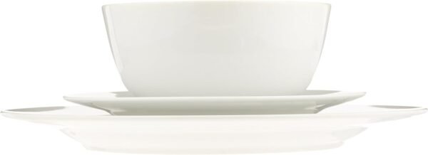 61mhrPlAG_L._AC_SL1500.jpg Amazon Basics 18-Piece Kitchen Dinnerware Set, Plates, Dishes, Bowls, Service for 6 - White