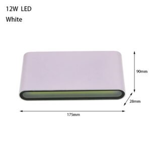 6W 12W 24W LED Outdoor Waterproof Wall Lamp Bedroom Living Room Balcony Wall Light Aluminum Exterior Wall Lamp Sconce Fixtures