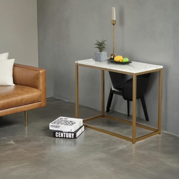 6d0f5395-cff5-47bf-b7f6-7b7cb44ecfee-1.jpg Side Table, Sofa Side Table, Decorative Coffee Table, Table for Portable Computer, Living Room, Bedroom, Workshop, white