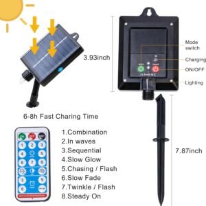 71sooZDyljL._AC_SL1500-1.jpg Solar Curtain Lights 138*LEDs, Star Moon Ramadan String Lights with 8 Lighting Mode, Timmer Setting, Ramadan Decorations, Waterproof Solar Powered Twinkle Hanging Fairy Lights for Outdoor