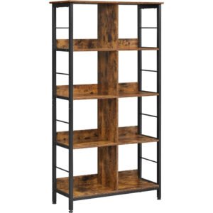 8-Compartment-Bookshelf-Living-Room-Modular-Furniture-4-tier-Bookcase-31-5-X-13-X-58.jpg 8 Compartment Bookshelf Living Room Modular Furniture 4-tier Bookcase 31.5 X 13 X 58.7 Inches for Office Bedroom Storage Shelf