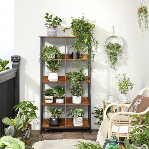 8-Compartment-Bookshelf-Living-Room-Modular-Furniture-4-tier-Bookcase-31-5-X-13-X-58_8a1d751e-956d-461f-9920-9595d0ffb082.jpg 8 Compartment Bookshelf Living Room Modular Furniture 4-tier Bookcase 31.5 X 13 X 58.7 Inches for Office Bedroom Storage Shelf