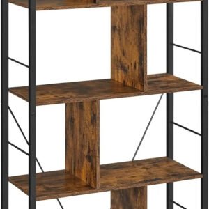 8-Compartment-Bookshelf-Living-Room-Modular-Furniture-4-tier-Bookcase-31-5-X-13-X-58_ec981651-b90f-4862-952e-3c7bb2229241.jpg 8 Compartment Bookshelf Living Room Modular Furniture 4-tier Bookcase 31.5 X 13 X 58.7 Inches for Office Bedroom Storage Shelf