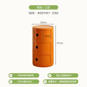 Circular Bedside Tables,Plastic Living Room TV Cabinets,Sofa Side,Multi-layer Storage Cabinet,Corner Table Furniture Customized