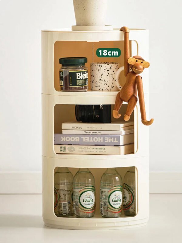 Circular Bedside Tables,Plastic Living Room TV Cabinets,Sofa Side,Multi-layer Storage Cabinet,Corner Table Furniture Customized