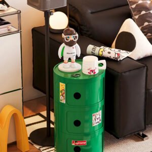 Circular Bedside Tables,Plastic Living Room TV Cabinets,Sofa Side,Multi-layer Storage Cabinet,Corner Table Furniture Customized