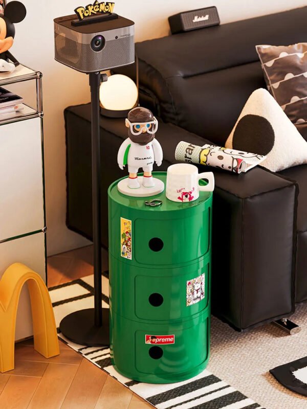 Circular Bedside Tables,Plastic Living Room TV Cabinets,Sofa Side,Multi-layer Storage Cabinet,Corner Table Furniture Customized