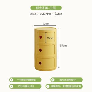 Circular Bedside Tables,Plastic Living Room TV Cabinets,Sofa Side,Multi-layer Storage Cabinet,Corner Table Furniture Customized