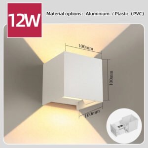 Courtyard LED Wall Light Home Decorative Lamp Outdoor Porch Garden Bedroom Lustre Lighting Fixtures Apply Exterior Wall Lights