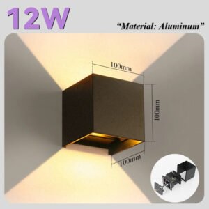 Courtyard LED Wall Light Home Decorative Lamp Outdoor Porch Garden Bedroom Lustre Lighting Fixtures Apply Exterior Wall Lights