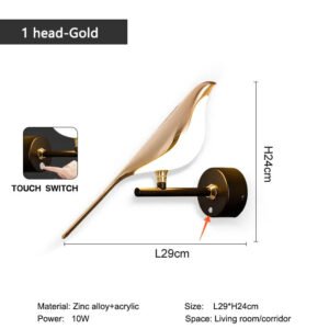 Creative-Bird-360-Rotatable-LED-Wall-Lamps-Bedroom-Bedside-Indoor-Golden-Touch-Switch-LED-Wall-Lights_1e02aa66-b2e6-421d-865e-e2f7ebafca64.jpg Creative Bird 360° Rotatable LED Wall Lamps Bedroom Bedside Indoor Golden Touch Switch LED Wall Lights Wall Sconce Home