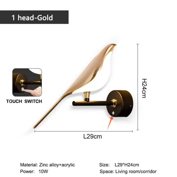 Creative-Bird-360-Rotatable-LED-Wall-Lamps-Bedroom-Bedside-Indoor-Golden-Touch-Switch-LED-Wall-Lights_1e02aa66-b2e6-421d-865e-e2f7ebafca64.jpg Creative Bird 360° Rotatable LED Wall Lamps Bedroom Bedside Indoor Golden Touch Switch LED Wall Lights Wall Sconce Home