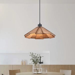 Designer New Wooden Dining Pendant Retro Walnut Home Stay Decorative Lamp Bedroom Study Bar Straw Hat  Cafe Tea Room s