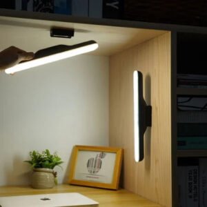 Desk Lamp Hanging Magnetic LED Table Lamp Chargeable Stepless Dimming Cabinet Light Night Light For Closet Wardrobe