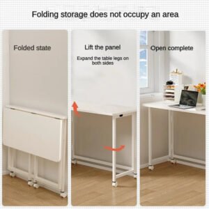 Folding-Desk-Writing-Computer-Desk-for-Home-Office-No-Assembly-Study-Office-Desk-Foldable-Table-for_45f1af98-867f-4840-8a4c-04b3afdd8326.jpg Folding Desk Writing Computer Desk for Home Office, No-Assembly Study Office Desk Foldable Table for Small Spaces