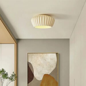 French Cream Wind Ceiling Lamp Balcony Cloakroom Porch LED Ceiling Light Simple Modern Bedroom Corridor Hanging Lighting Fixture