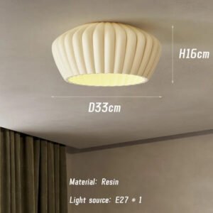 French Cream Wind Ceiling Lamp Balcony Cloakroom Porch LED Ceiling Light Simple Modern Bedroom Corridor Hanging Lighting Fixture