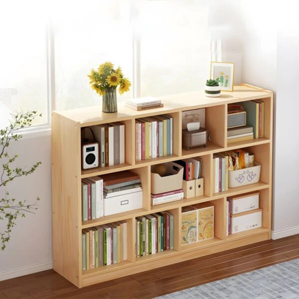 H721e0d9dad7d4329a3ff9bd2093aa98bM.jpg bookshelf design Living Room book shelf Library Storage cabinet With Ladder Solid White Book Shelvese Book Shelf Bookcase