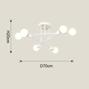 Home Lighting Ceiling Lights Fixture Semi Flush Mount Ceiling Lamps Brushed Antique Gold Lighting Home Decor Light Fixtures