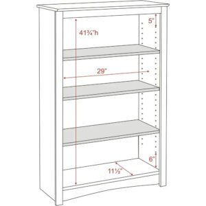 Home-Office-4-Shelf-Standard-Bookcase-31-5-In-W-X-48-In-H-X-13_90b99a71-d552-4a8b-b220-d7d3b8db7567.jpg Home Office 4-Shelf Standard Bookcase 31.5 In. W X 48 In. H X 13 In. D White Bookshelf Book Living Room Furniture