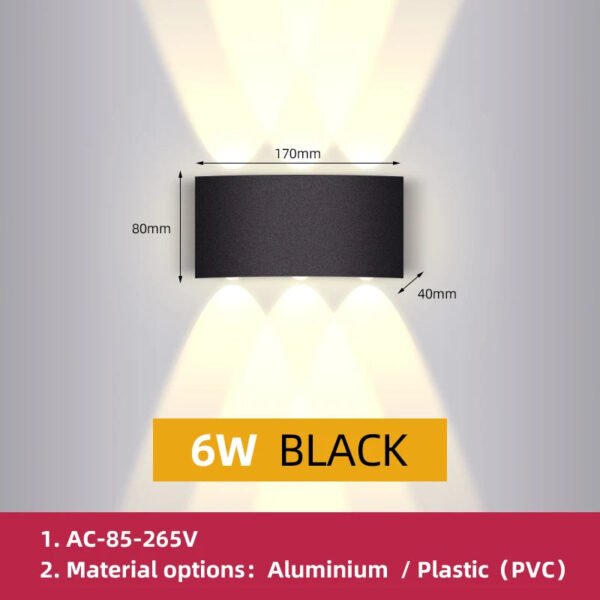 Home Wall Lamp Decor Garden Facade Street Lamp Led Outdoor Lighting Fixture Appliances Mood Light Waterproof LED Wall Lamp