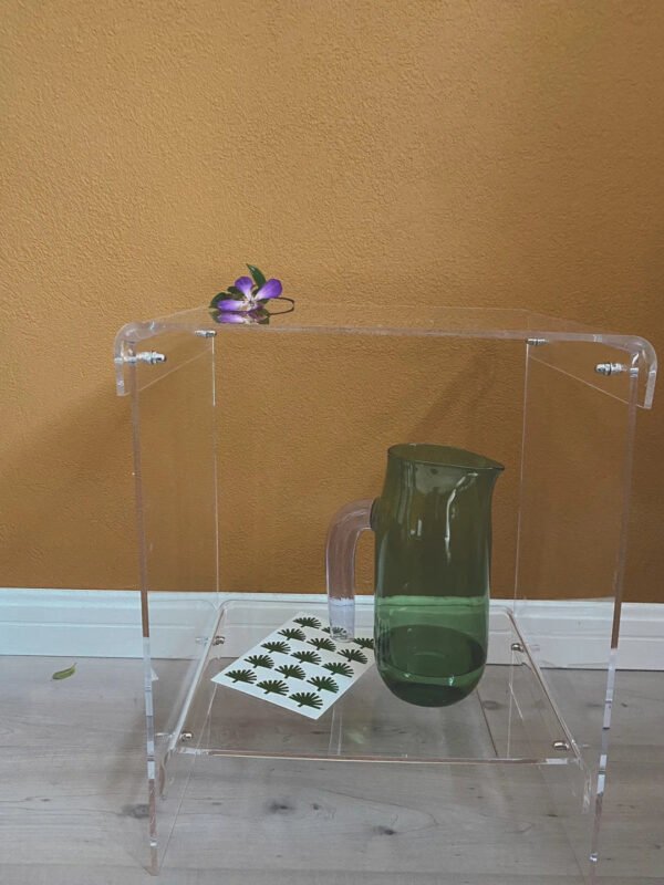 Net Celebrity Fashionable Acrylic Sofa Bedside Table, Customizable Size Acrylic Storage Cabinet Ins