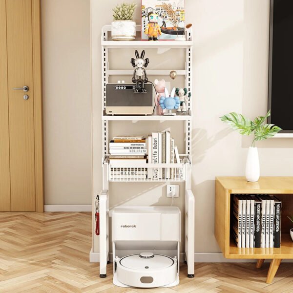 Japanese-Style-Metal-Bookcase-for-Children-s-Bedroom-White-Corner-Movable-Kid-Bookcase-Storage-Bookshelf-with_2ed2b1e9-8cc2-4189-81e0-9f8ac0f8475f.jpg Japanese Style Metal Bookcase for Children's Bedroom, White Corner, Movable Kid Bookcase, Storage Bookshelf with Cabinet, Plant