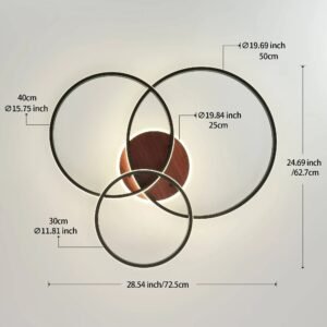 LED-Ceiling-Light-3-Ring-Black-Modern-4000K-Neutral-White-48W-Flush-Mount-Modern-For-A_509cc1d5-1b3a-4a25-91c5-1f8cbf3b0fed.jpg LED Ceiling Light 3-Ring Black Modern 4000K Neutral White 48W Flush Mount Modern For A Lower Ceiling No Assembly