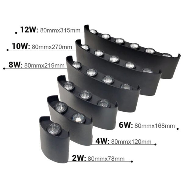 LED Wall Light IP65 Waterproof Outdoor Fence Garden Aluminum IP20 ABS Indoor Fashion Lamp For Living Room Stairs Corridor