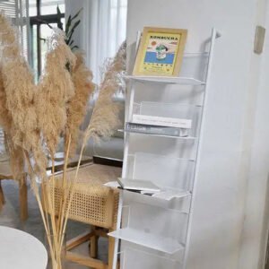 Ladder Metal Bookcase Mobile Display Storage Display Bookshelf Nordic Minimalist Estanteria Habitacion Furniture For Livingroom