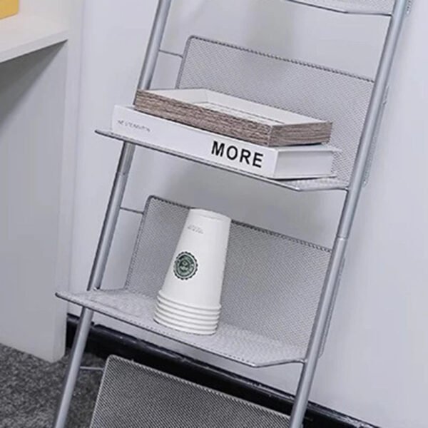 Ladder Metal Bookcase Mobile Display Storage Display Bookshelf Nordic Minimalist Estanteria Habitacion Furniture For Livingroom