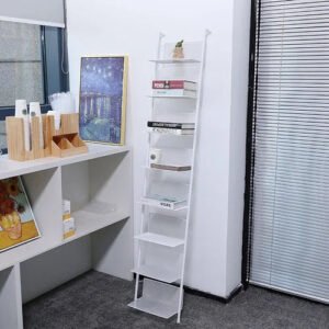 Ladder Metal Bookcase Mobile Display Storage Display Bookshelf Nordic Minimalist Estanteria Habitacion Furniture For Livingroom