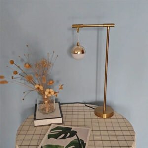 Modern Creative Golden Table Lamps Eye Protection Study Reading Desk Lamp Nordic Living Room Bedroom Bedside Decor Table Light