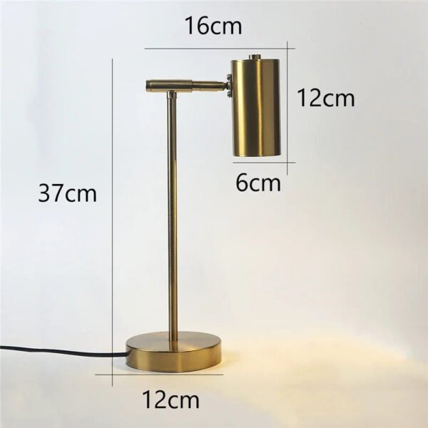 Modern Creative Golden Table Lamps Eye Protection Study Reading Desk Lamp Nordic Living Room Bedroom Bedside Decor Table Light