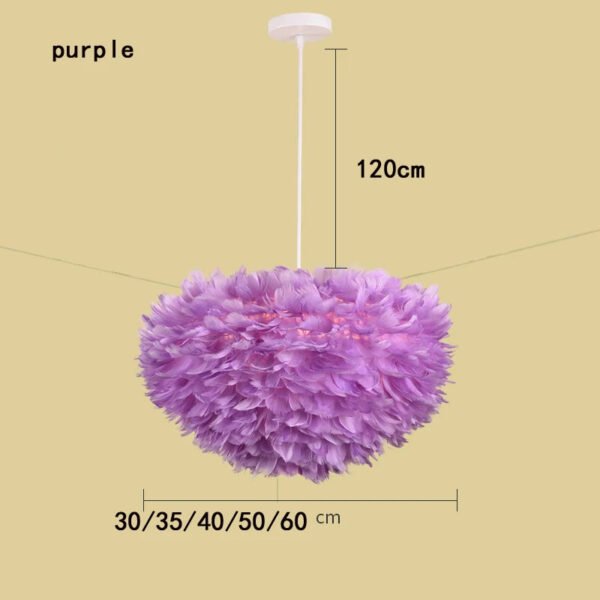 Modern Goose Down Chandelier Bedroom Study living Room Dining Room Feather light Creative Romantic Decorative Chandelier Lamps