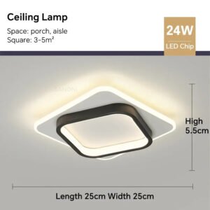 Modern LED Aisle Ceiling Light Chandelier For Corridor Stairs Foyer Balcony Bedroom Bathroom Indoor Lighting Fixtures Luster