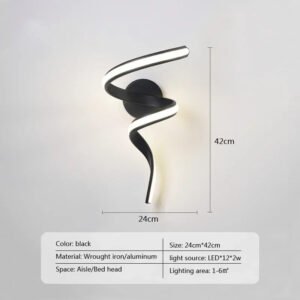Modern Minimalist LED Wall Lamp Bedside wall Sconce For Living Room Bedroom Background Indoor Home Decor Lighting Fixture Lustre