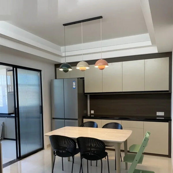 Modern Pendant Light semicircular Nordic color chandelier lamp for Dining Room Home Decor Hanging Lamp Indoor decoration