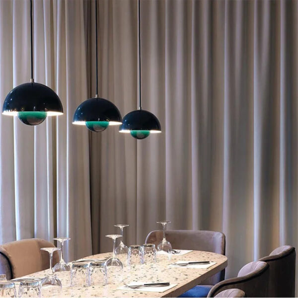 Modern Pendant Light semicircular Nordic color chandelier lamp for Dining Room Home Decor Hanging Lamp Indoor decoration