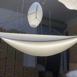 Modern Silk Fabric Led Pendant Chandelier Living Room Home Decor Designer Suspension Lamp Handmade Lighting Fixture Real Shot