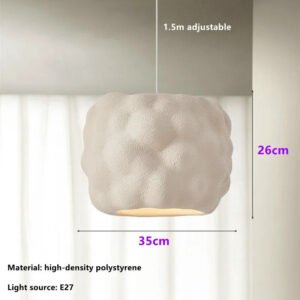 New Restaurant Wabi Sabi Pendant Lamps Minimalist E27 Study Bedroom Lighting Lustre Design Home Decoration Bar Lamp Fixtures