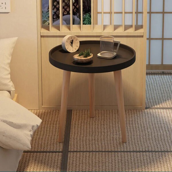 Nordic Modern Bedside Table Double Design Coffee Table Heightened Sidewall Bedroom Furniture Triangular Structure Side Table